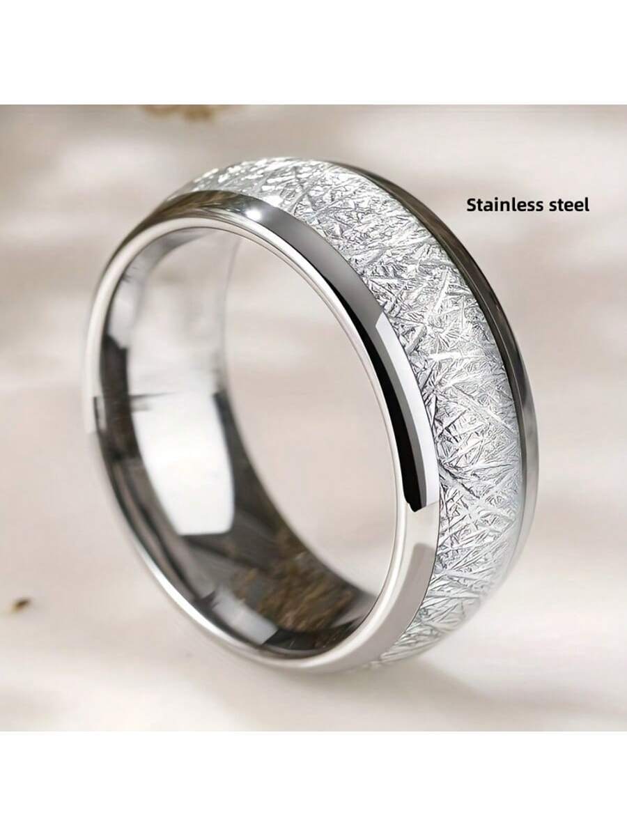 Hot Sale in Europe and America Couple Ring Trend Fashion Women s Three-piece Men s Stainless Steel Ring no. 5