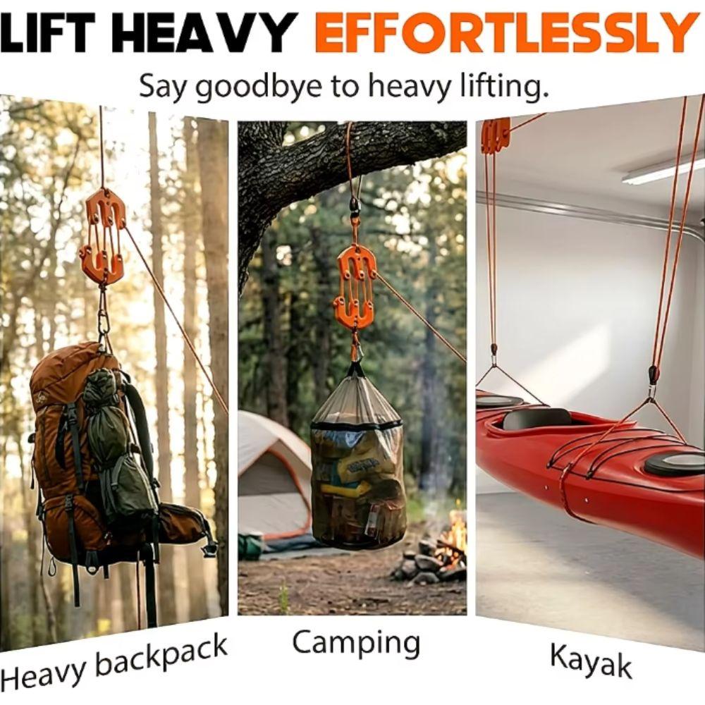 Multifunctional Portable Hoist Block Ultralight Outdoor Hoist Block  Outdoor Use