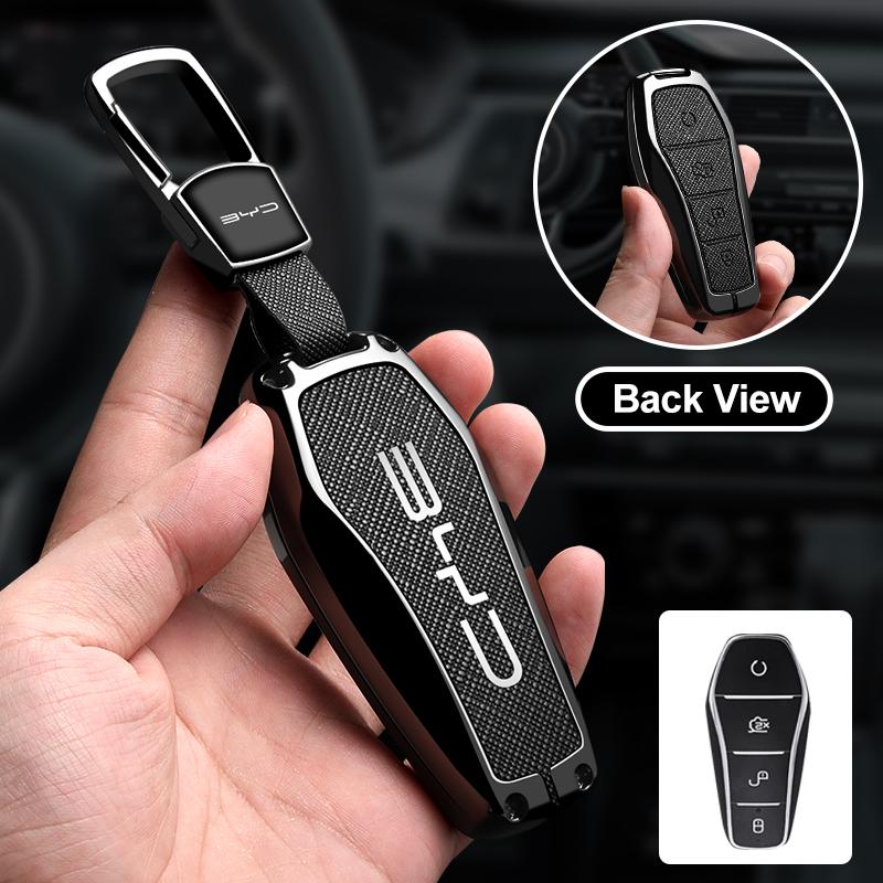 

Car Smart Zinc Alloy key protection case for BYD Atto 3 Han EV Dolphin Lied Tang DM Qin PLUS Song Pro MAX Yuan Auto Accessories