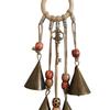 Witch Bells for Door Knob Protection Witch Wind Chime Door Hanger Handmade Rattan Hanging Ornament Witchcraft Home Decor