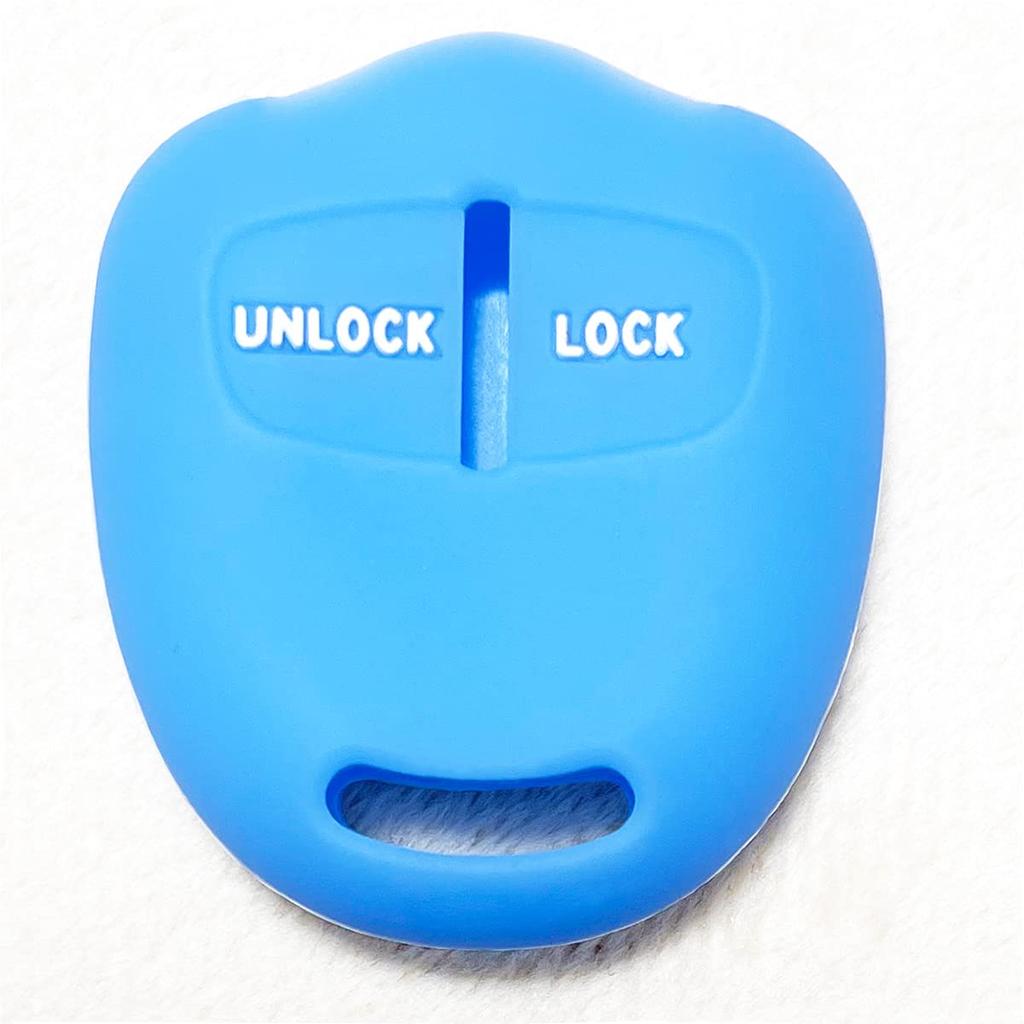 IKT Silicone Cover for Nissan/Mitsubishi Cars, 2 Buttons, Light Blue, Days, Days, Lukes, ek