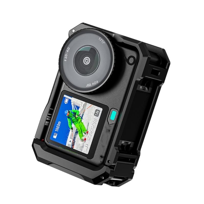 High Strength Metal Cage for Action 6 Camera Shockproof Aluminum Structure Perfect Button Access 1/4 Threaded Port