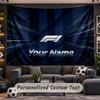 Wall Hanging Tapestry Custom NameF1 Pattern Personalized Printed Fabric Wall Decor