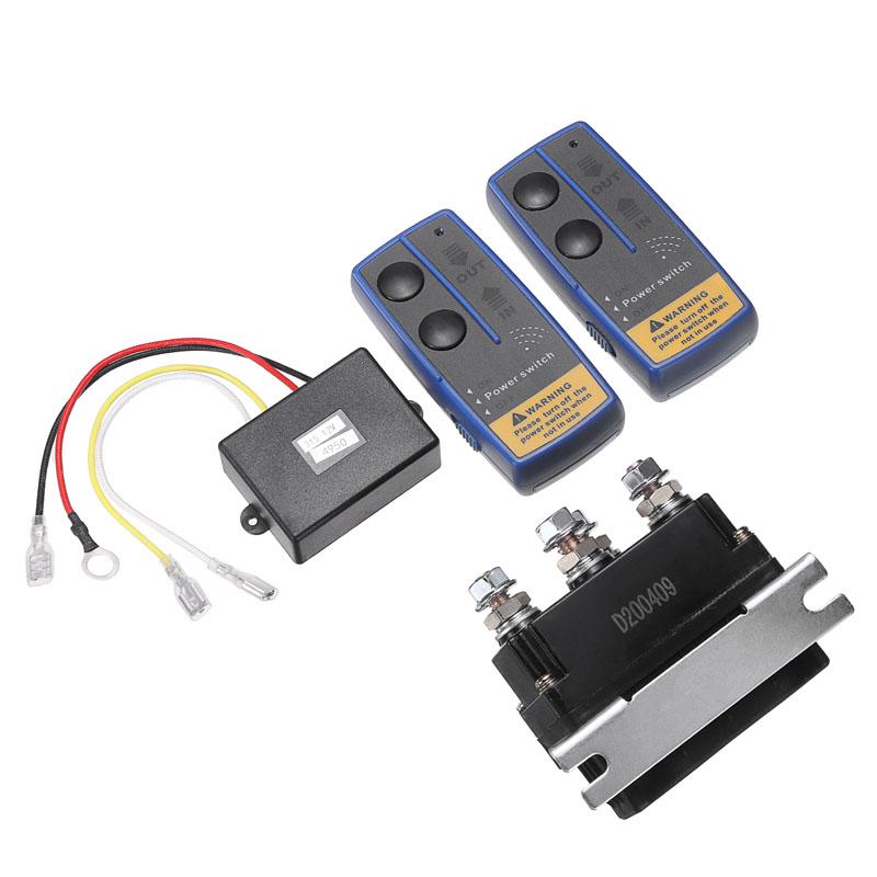 Buy 12V 500A HD Contactor Winch Control Solenoid Twin Wireless Remote ...