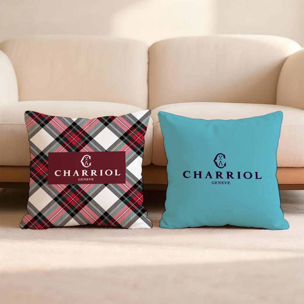 French C-Charriol Cushion Cover Home & Car Multi-Scene Pillow Cover - Reversible, Soft & Durable for Daily Use
