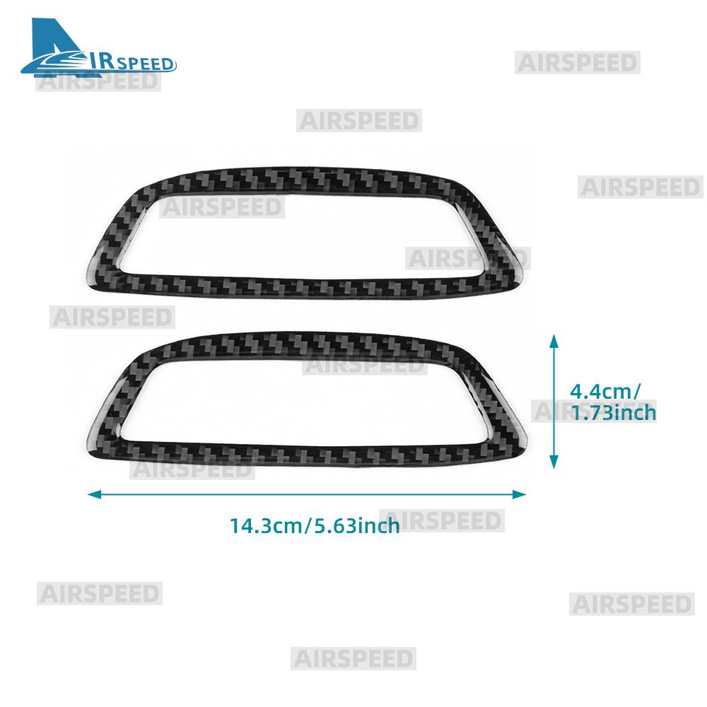 For Mercedes Benz SLK R172 2011-2015 2016 SLC 2016-2020 Car Seat Headrest Panel Interior Real Soft Carbon Fiber Trim Sticker