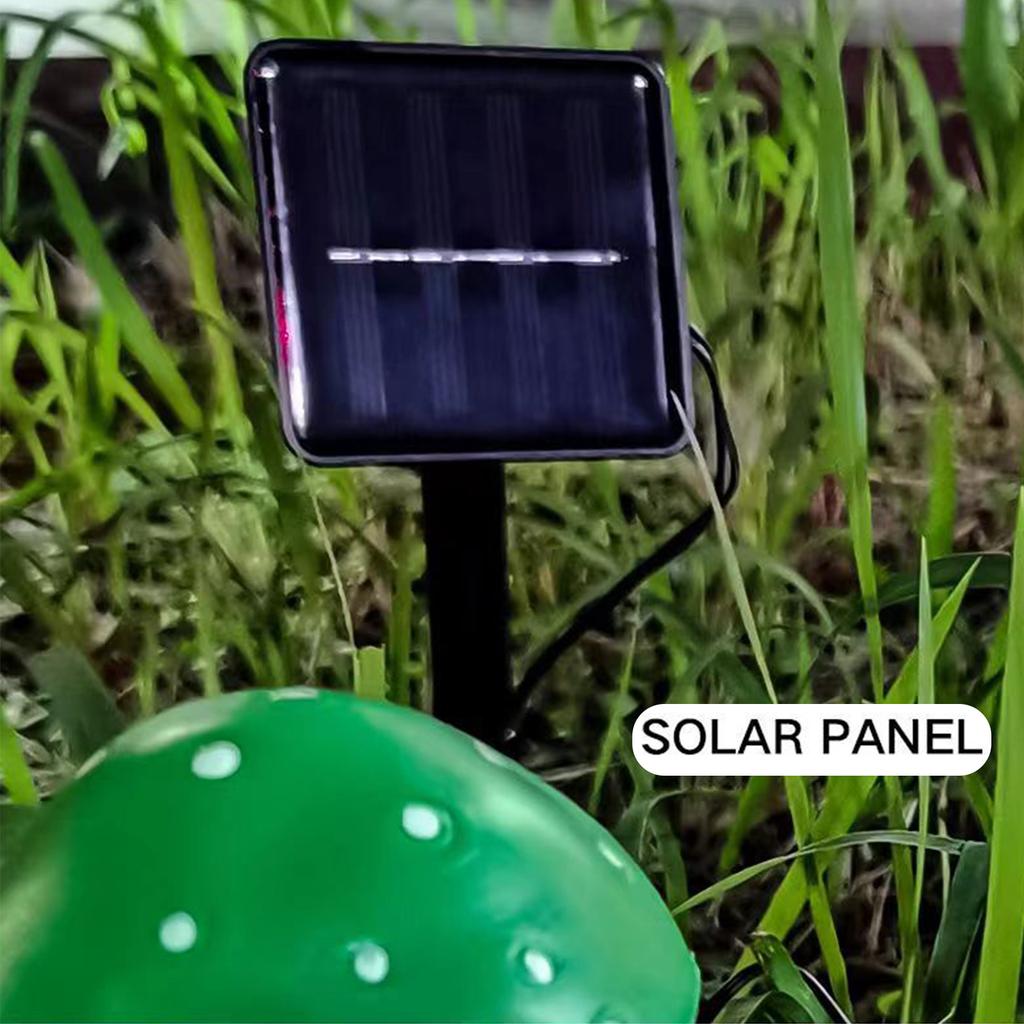 Outdoor Mushrooms Lamps Solar Mushroom Lights for Pathway Decorations