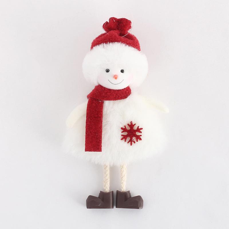 

Рождественские украшения Ins милый снеговик кукла старика кукла Рождественская елка кулон style D