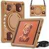 360 Rotating Stand Silicone Case IPad 10.2 2019-2021 Cute Bear Handheld Protective Cover