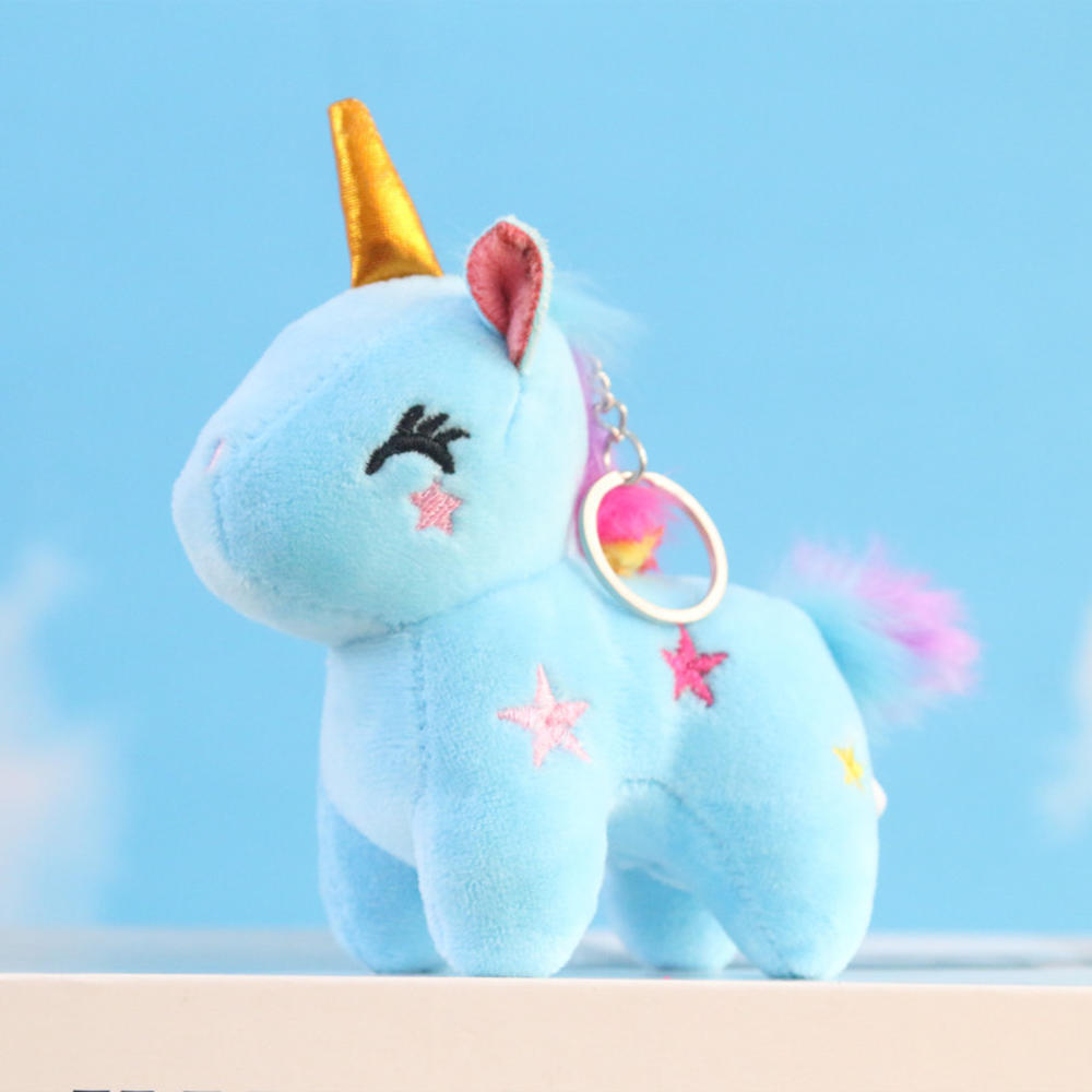 Multicolor Sheep Keychain Ring Plush Alpaca Dolls Key Chain Charm Cute Ring On Bag Car Key Pendant Women Jewelry Accessories