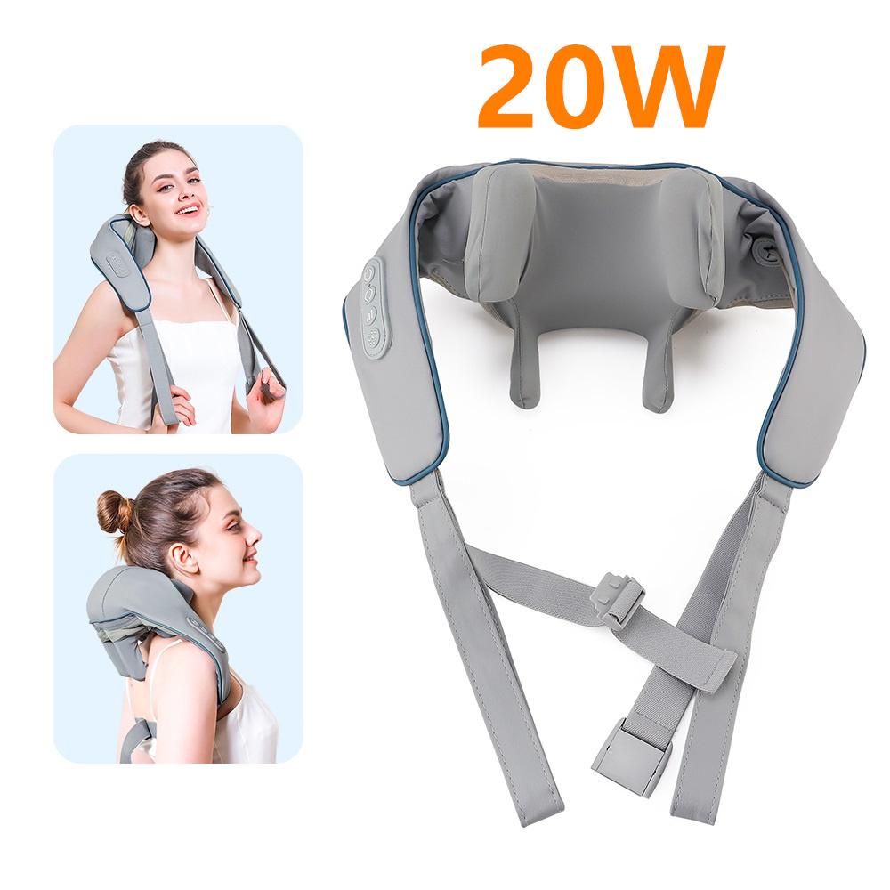 Foreverlily 26W Neck As Well As Shoulder Area Massager Cordless Shoulder As Well As Back Kneading Massage Shawl Trapezius Neck Cervical Masajeador
