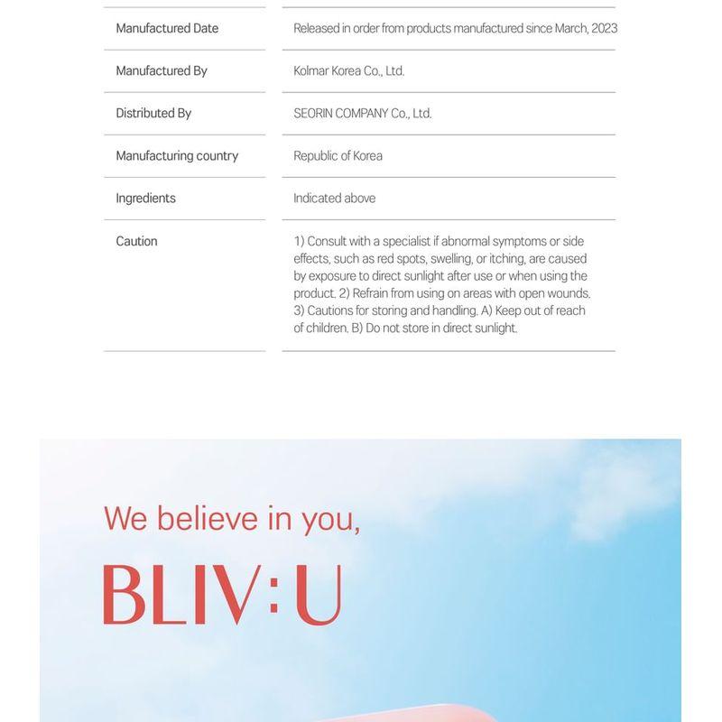 BLIV:U - Collagen Bouncing Sun Stick