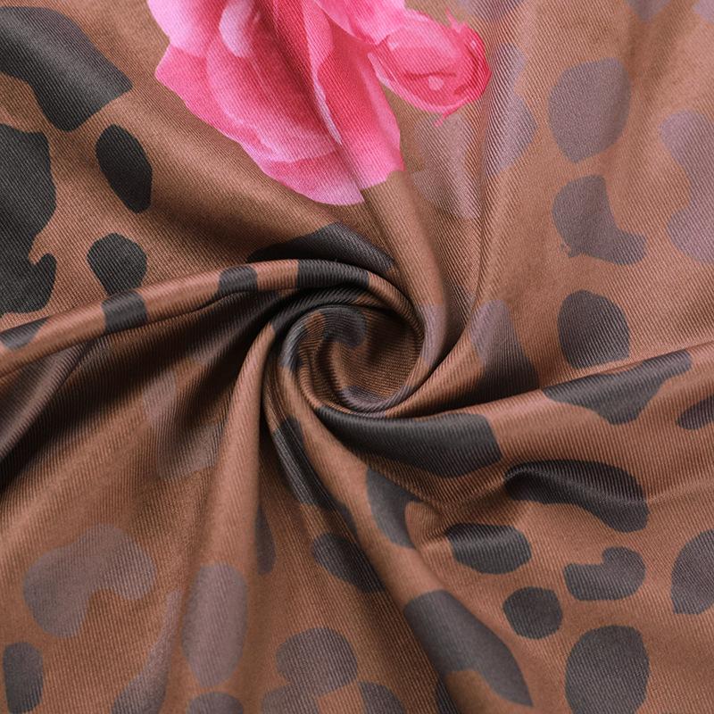 Sexy Neckholder Neckholder Taschenhals Print Kleid Damen Sommer Gewürzkleid