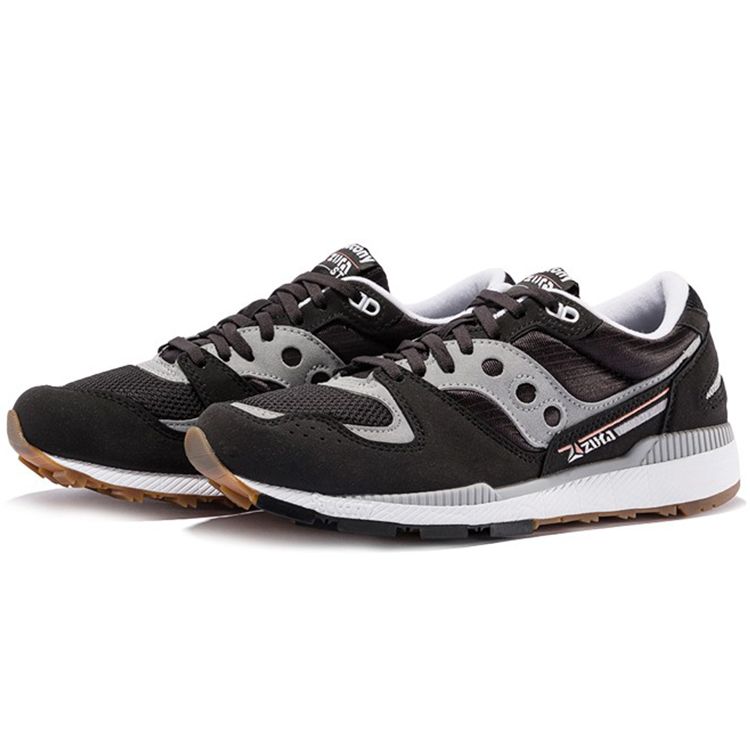 SAUCONY Azura Classic Retro Mesh Pantofi de alergare cu talpă joasă, ușori, antiderapanți, pentru femei, sneaker negru gri S60437-24