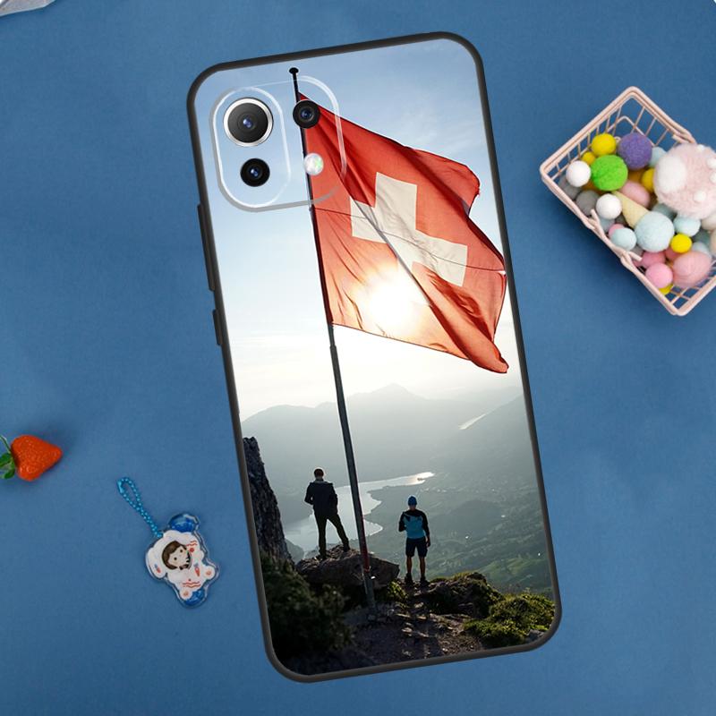 

Switzerland Swiss Flag Case For Xiaomi 14T Pro 13T 11T 12T 13 14 15 Ultra POCO X7 Pro X3 X5 X6 F5 F6 M6 Pro Cover Xiaomi 12T (12T Pro)