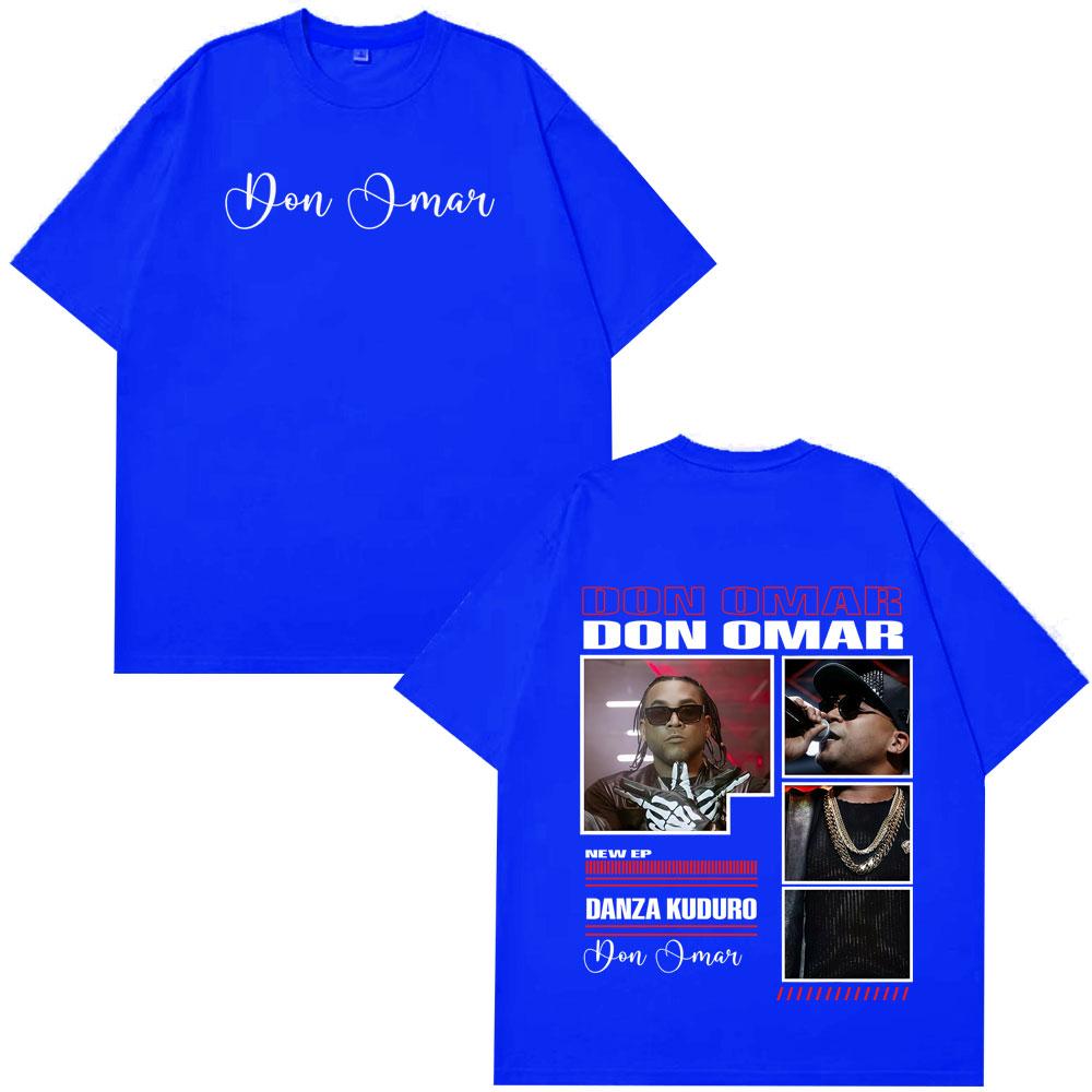 Rapper Don Omar Album Print Tshirts Men Women Fashion Tshirts Shortsleeved Loose Casual Cotton Hiphop High Quality Tshirts