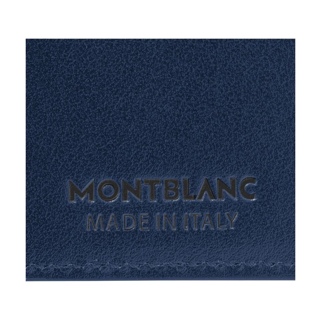 Montblanc Style 3.0 Classic Logo Grain Leather Wallet Men wallet Ink-Blue MB198063