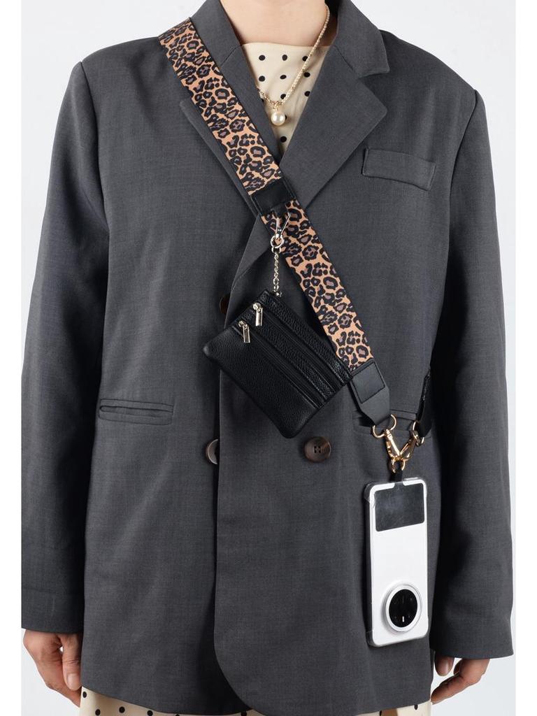 Crossbody Mobile Phone Lanyard Strap with Wide Webbing and Coin Purse