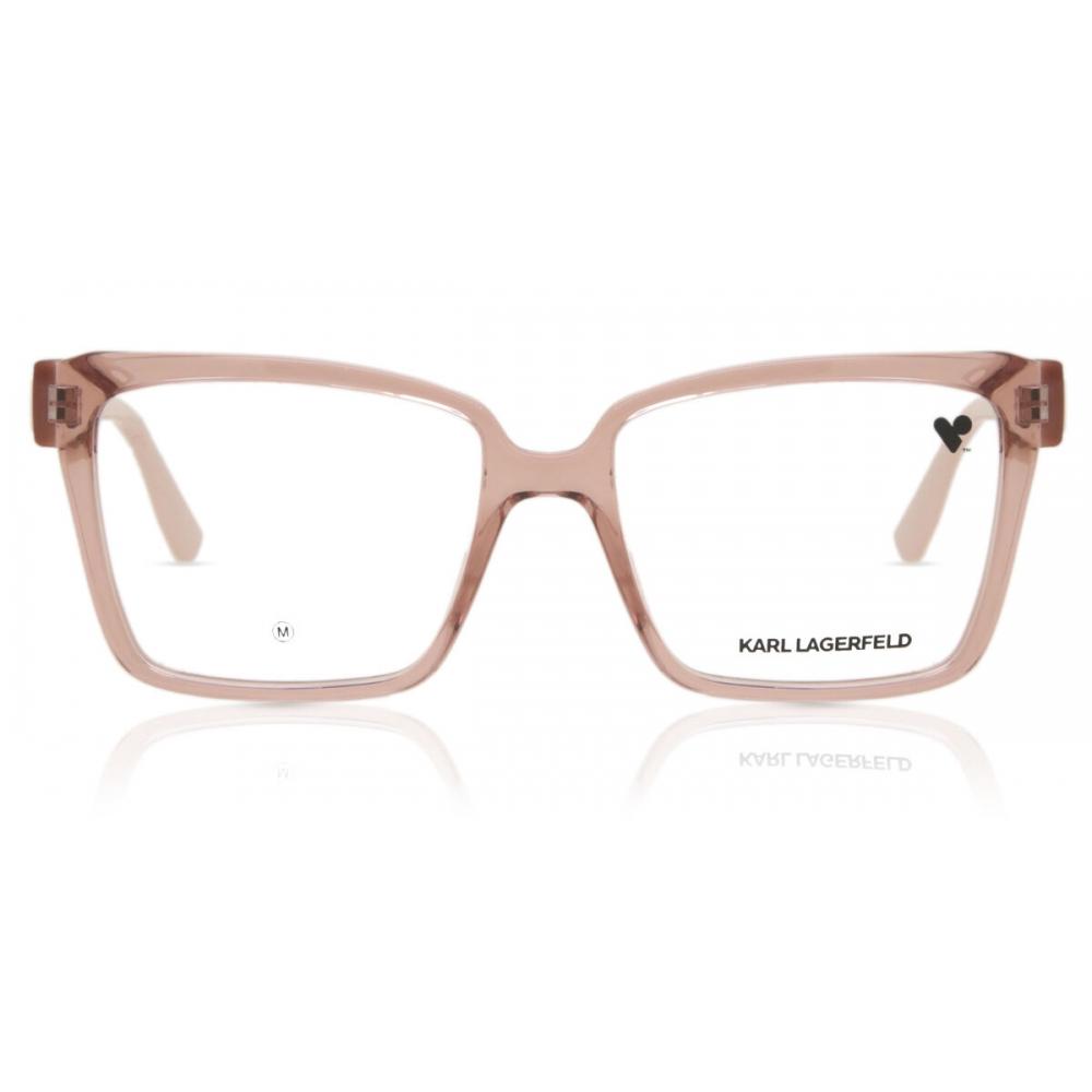 

Karl Lagerfeld Kl 6110 650 Women Eyeglasses Transparent Pink/54