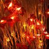 LED Maple Leaf Light String Fall Garland Light for Thanksgiving Holiday Decoration 5 Pumpkin Lights