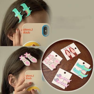 2 Stück Niedliche Kawai Cartoon Haarspangen Krallen Haarnadel für Mädchen Frauen Kinder Geschenk Party Haarschmuck Kopfbedeckung Ornemen