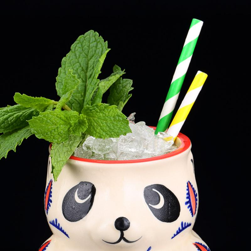Creative Hawaiian Tiki Ceramic Cup Personalized Bar Animal Cocktail Beer Tiki Cup Cute Panda Wine Cup Bar Tool Wine Glasses