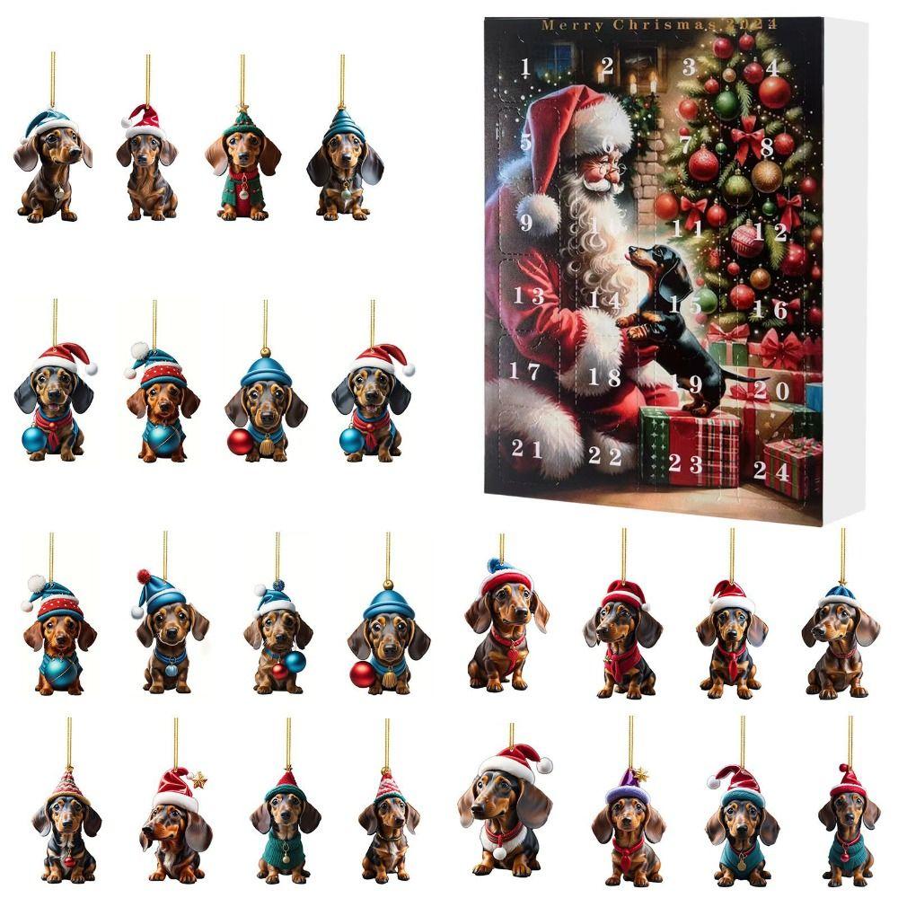 Christmas Hanging Ornament Ornament Advent Calendar 24 Days Christmas Countdown Calendar