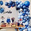 102Pcs Blue Balloon Arch Set Royal Blue and Navy Blue Metallic Balloons for Birthday Wedding and Graduation Party Decorations
