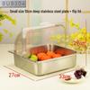 Food Grade Resin Buffet Display Tray with Flip Lid