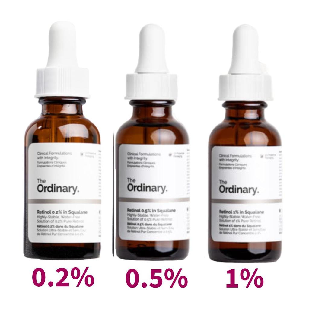 THE ORDINARY Retinol 0.2% In Squalane 30ml,  Retinol 0.5% In Squalane 30ml,  Retinol 1% In Squalane 30ml  (10 Options)
