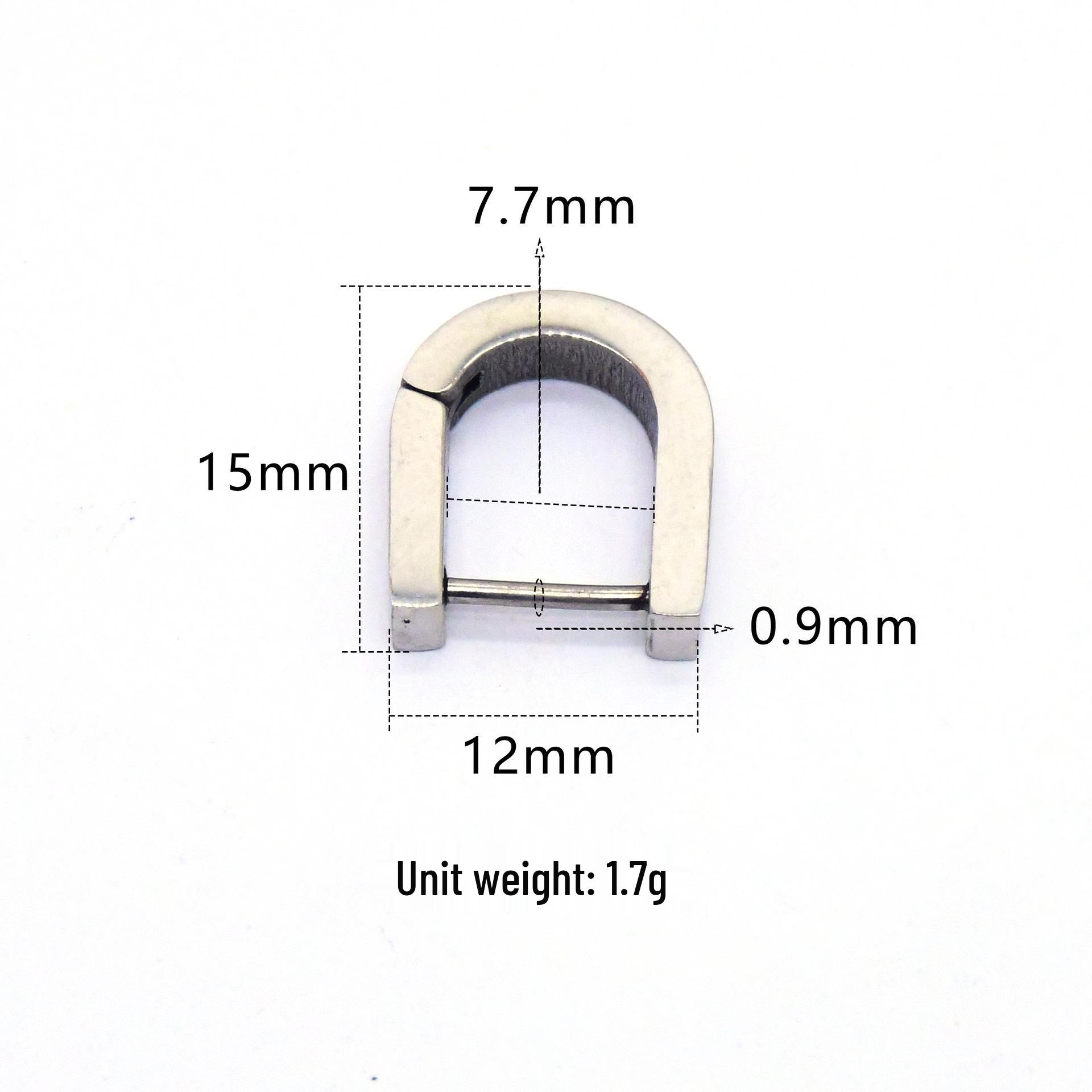 Stainless Steel U-Shaped Ear Cuff Earrings - European & American Fashion