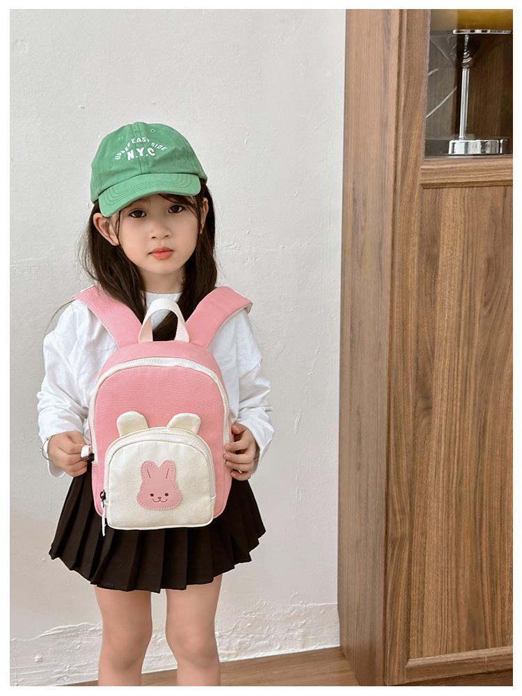 Korean Kids' Spine Protection Cartoon Backpack: Wear-Resistant, Cute, and Casual for Kindergarten.