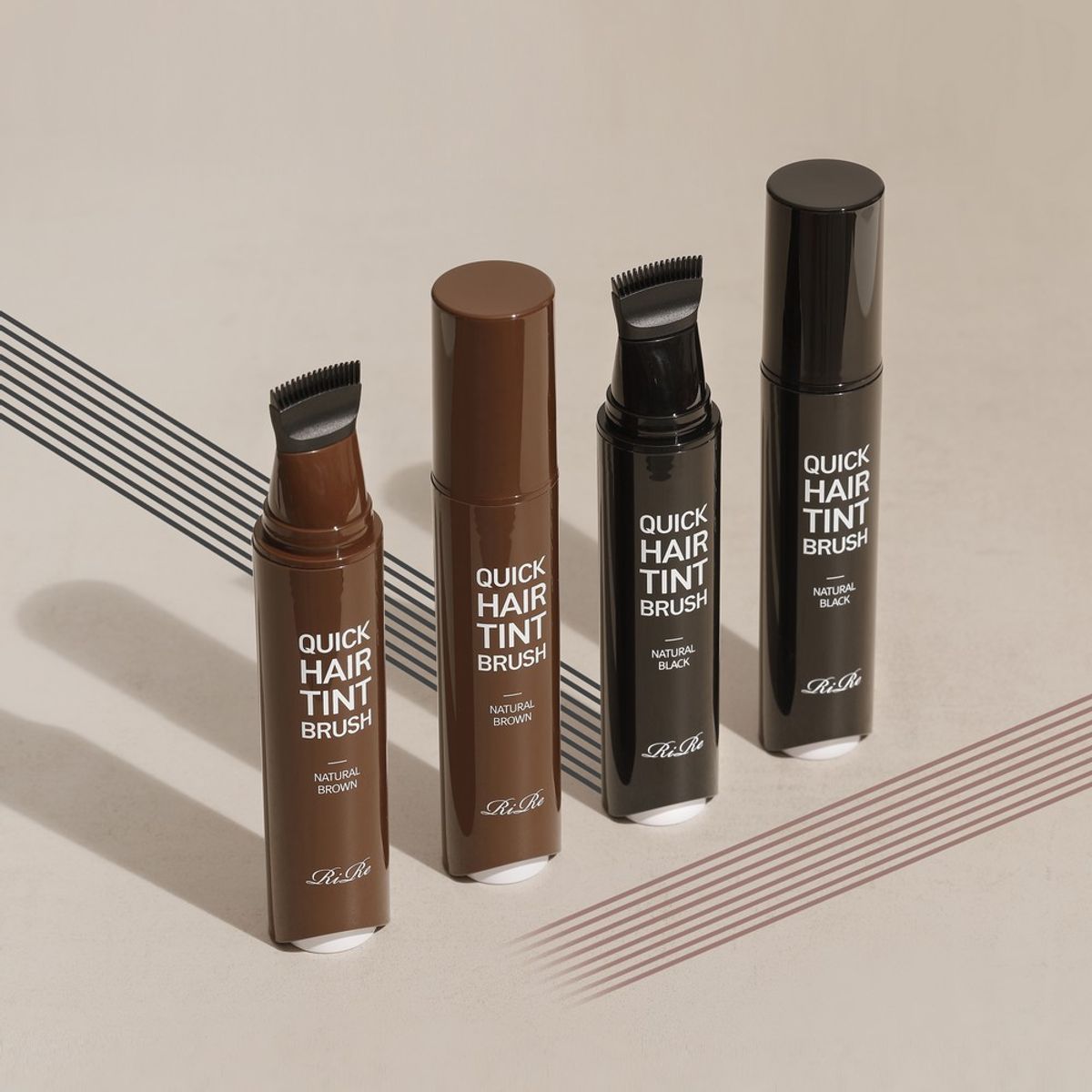 Quick Hair Tint Gray Hair Cover Brush brown