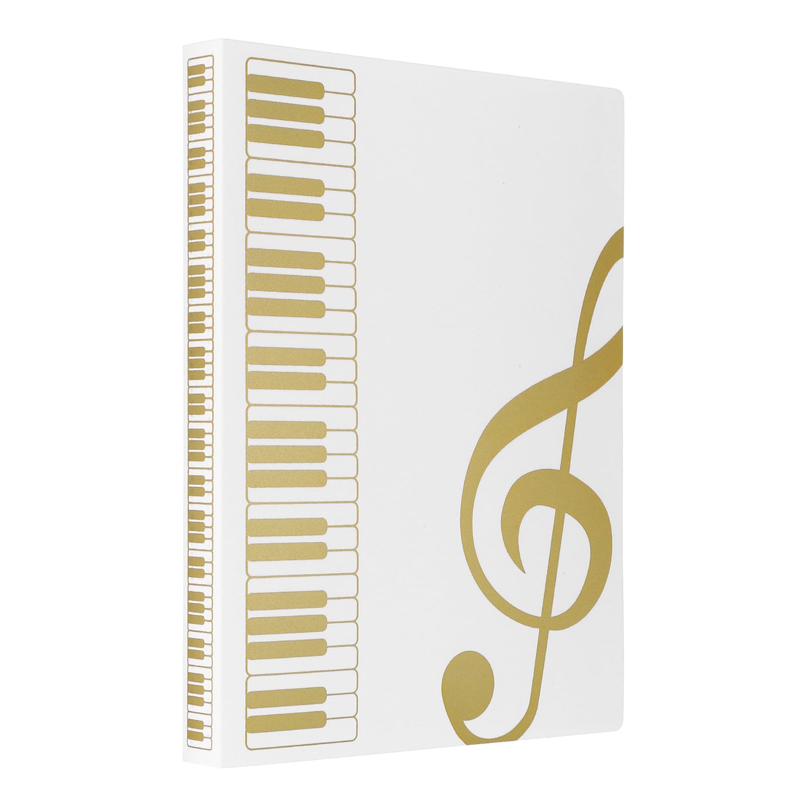 

uxcell Папка для нот, 40 карманов, 80 страниц, органайзер на спиральном переплете, формат Letter (Бумага 8,5 х 11), Папка-конверт A4 для хранения документов для концерта