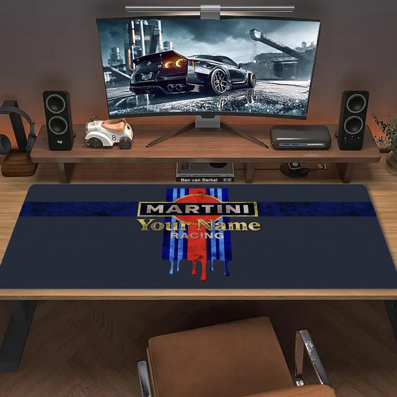 Martini Custom Name Large Size Mouse Pad Large Gaming Table Cushion Nonslip Laptop Tablet Big Mousepad Xxl Mat Mini Pc Playmat With Lock Edge Custom N