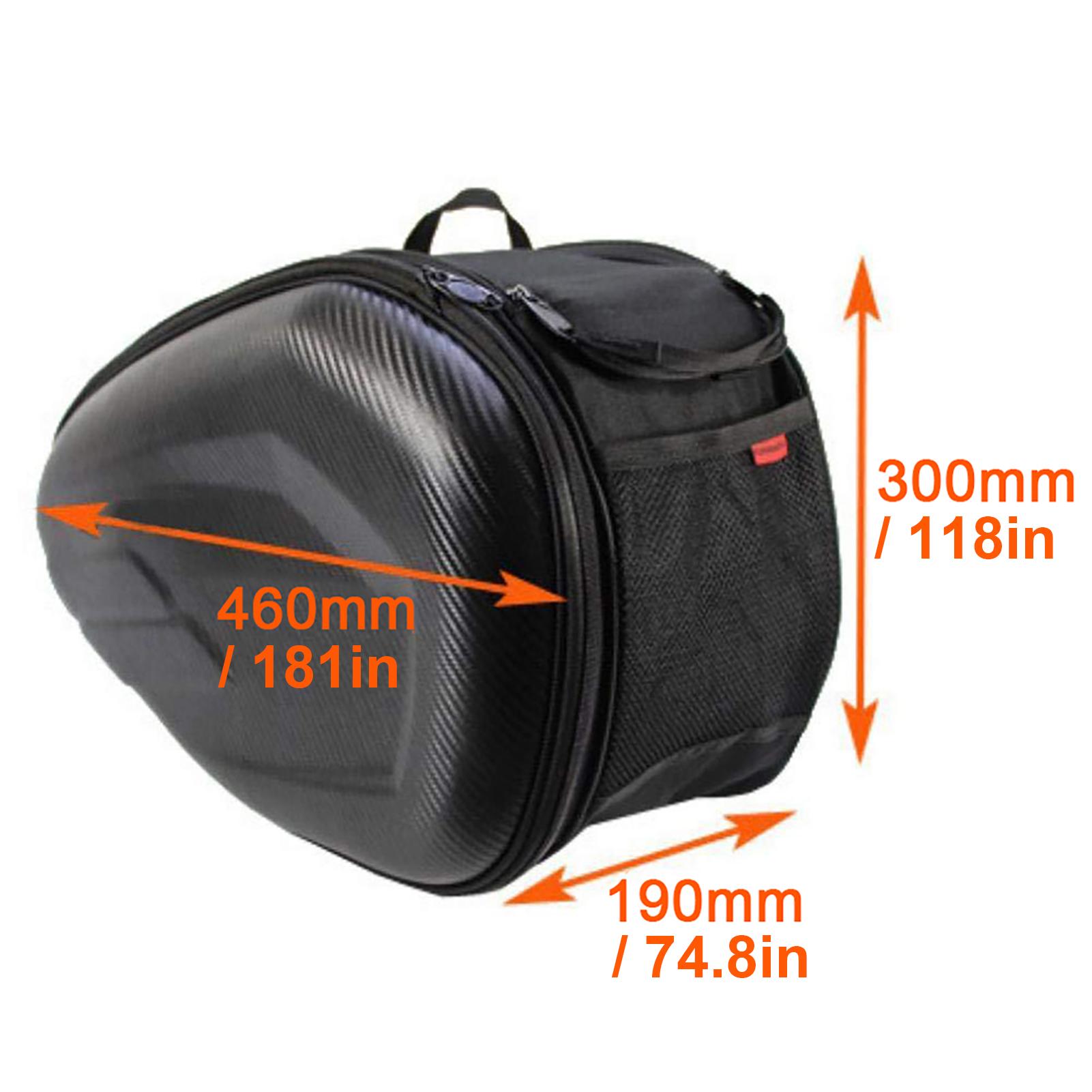 

Motorcycle Saddlebag Cycle Side Bag Universal Rear Storage Organizer 36 58L with Waterproof Cover Oxford Cloth чёрный