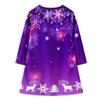Christmas Baby Long Sleeve Cartoon Printed Casual Dress Princess Dress