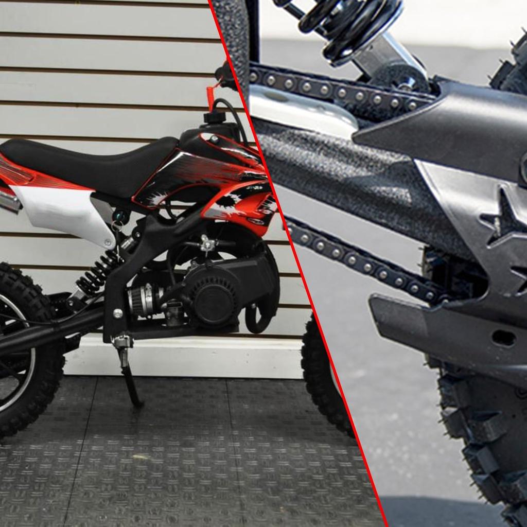 KAMIER T8F Drive Chain 134 Links Heavy Duty For 49Cc 50Cc 2-Stroke GB Syx Moto Holeshot Metotec Xtreme X-Pro SSR Coolster Kids Pit Dirt Bike 4C 47Cc