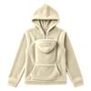 Pet Pouch Hoodie Dog Carrier Larger Cuddle Pocket Half Zip Sweatshirt