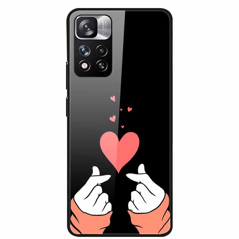 Tempered Glass Case For Xiaomi Redmi Note 11 Pro+ 5G Cover Hard Protective Funda for Redmi Note 11 Pro Plus 5G Luxury 6.67 Inch