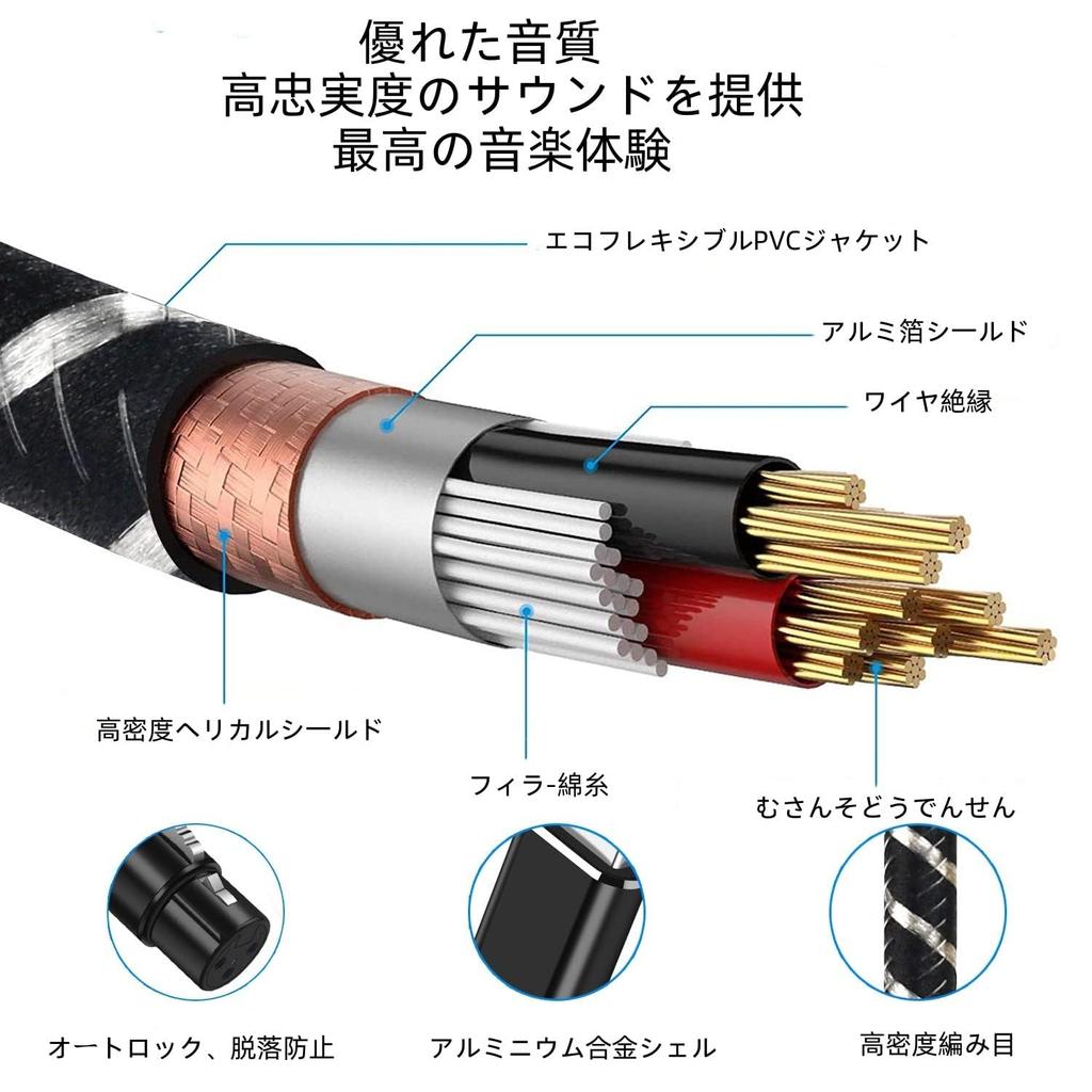 USB Microphone Cable, USB to XLR Female Microphone Recording Cable, Unbalanced Connection, Nylon Braided, Durable, Clear Sound Quality, Wide