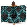 Polynesischer Damen-Sarong Hawaiianisches Strandparty-Schal Winddicht Sonnenschutz Einteiler Samoa Blumendruck