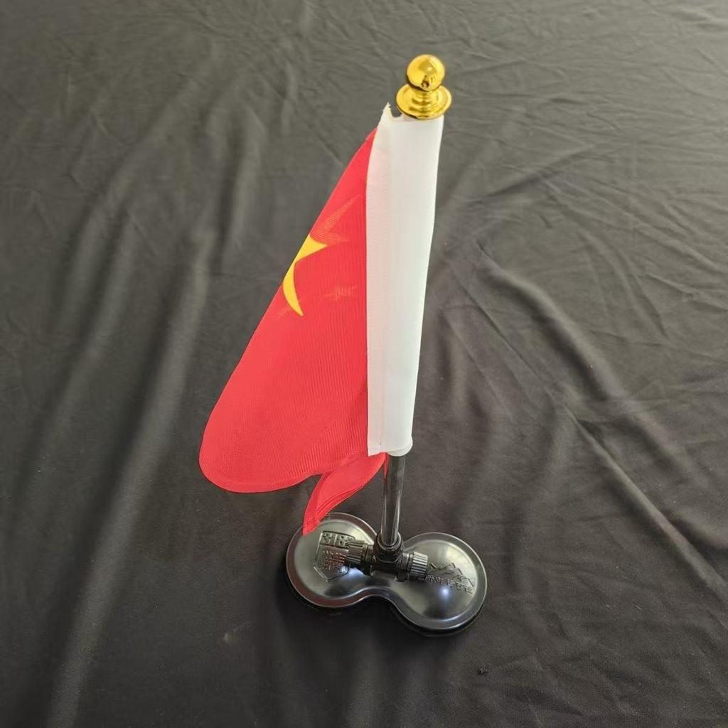 Magnetic Five-Star Red Flag Decoration with Suction Cup – Ideal for Cars, Motorcycles, Weddings, and National Day Celebrations.