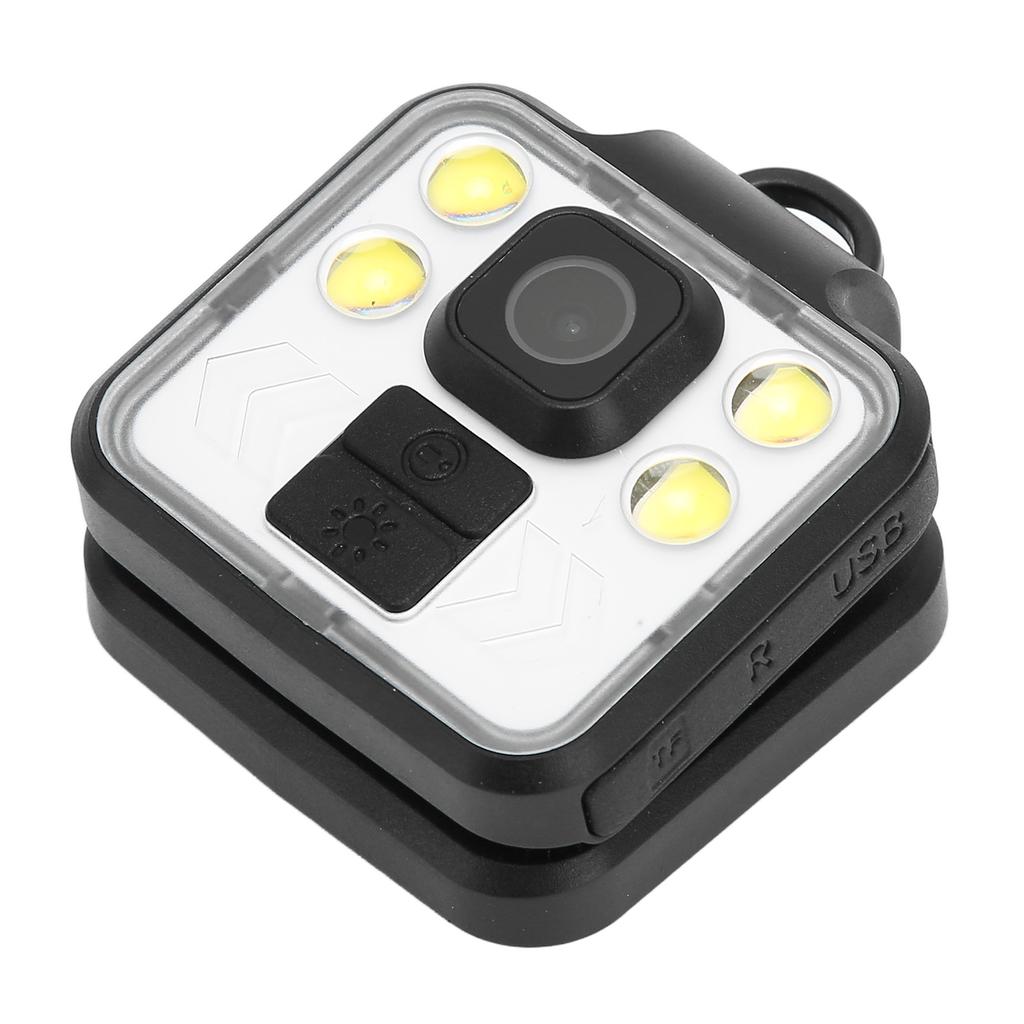 Mini HD Night Vision Camera IP65 Waterproof 4 High Power White Light 1080P 3 in 1 Small Video Camera for Outdoor Black
