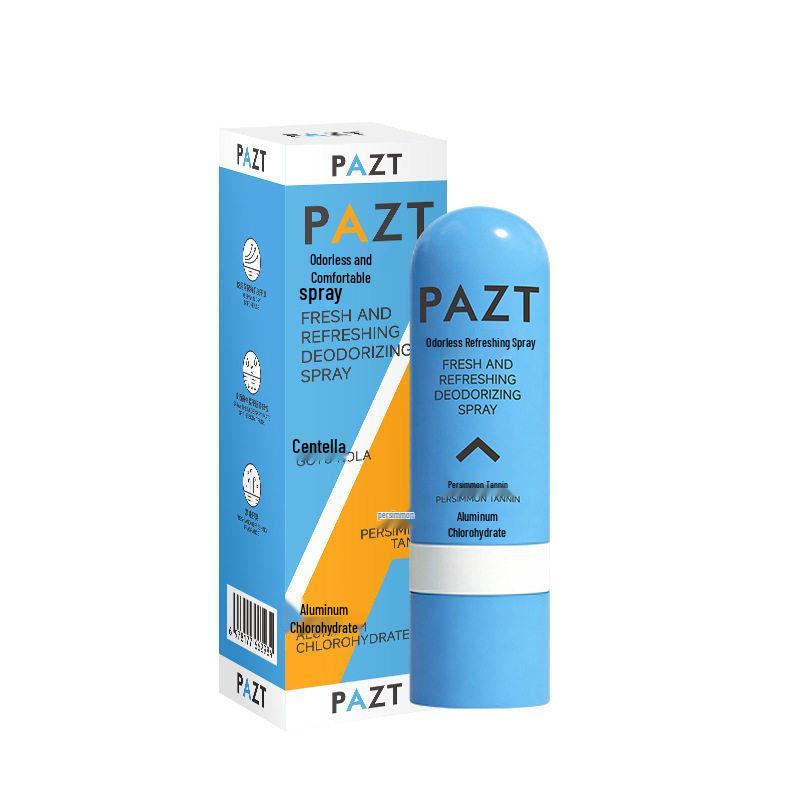 PAZT Odor-Removing Antiperspirant Spray, Long-Lasting Fragrance for Hands, Feet, and Underarms, 80ml