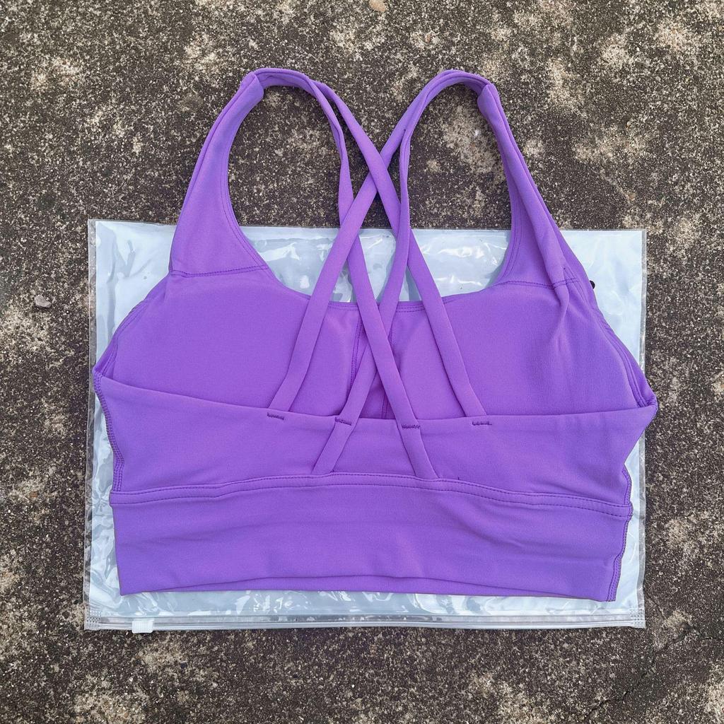 Women's Shockproof Multi-Strap Sports Bra with Chest Pad