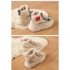 Women's Winter Fashion Casual Trend With Plush Insulation High Top And Height Increasing White Shoes
