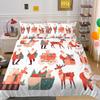 Christmas Printed Bed Cover King Size Polyester Home Textiles Teens Girl Cartoon Superior Bedroom Decor