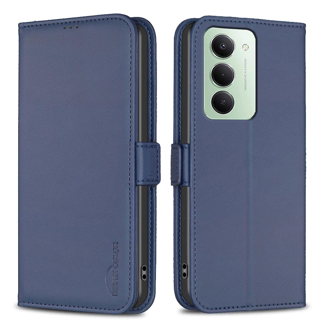 For Xiaomi Redmi 15 5G (Global) (169mm) Case BINFEN COLOR BF31 PU Leather Flip Folio Phone Wallet Cover