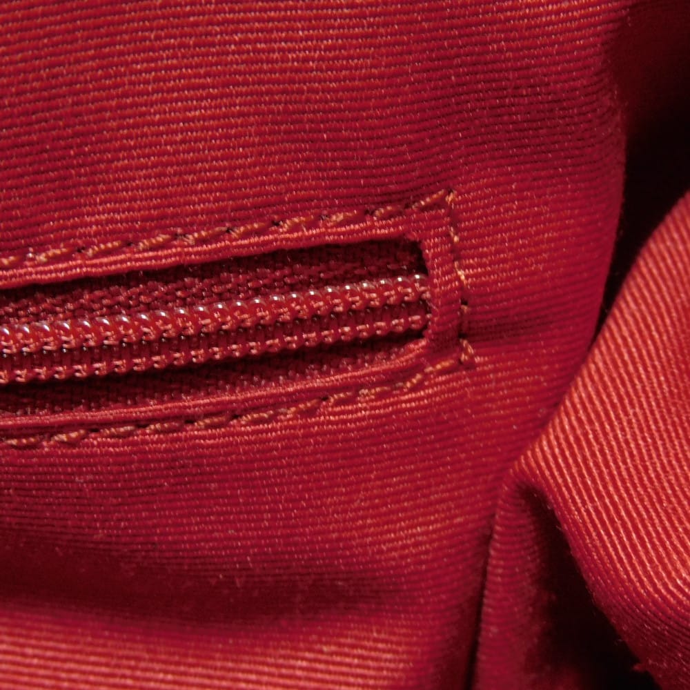 Used 9726 Signature Mickey Drawstring F37224 7922 Denim Jacquard Drawstring 2-Way Shoulder Bag Logo Denim Blue Women's